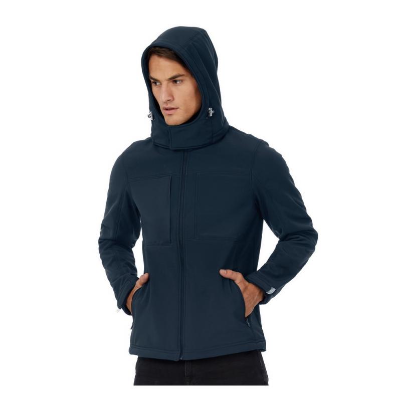 Image of B&C Men's Hooded Softshell