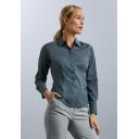 Image of Ladies Long Sleeve Poplin Shirt