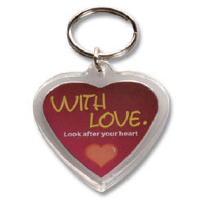 Image of Acrylic Heart Keyring