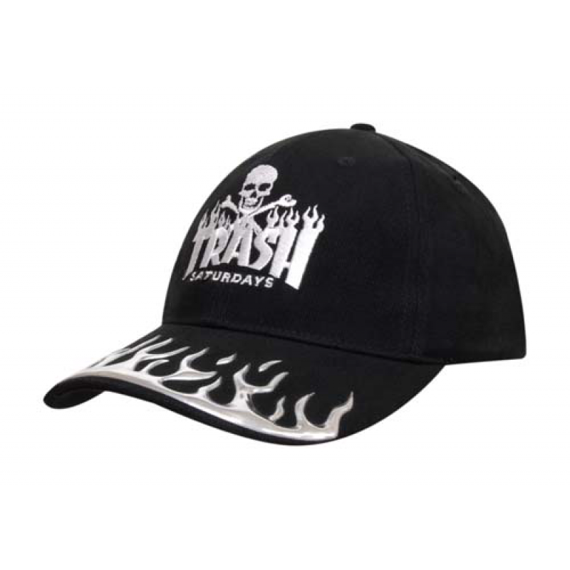 Image of Liquid Metal Flame Baseball Cap