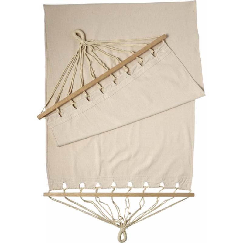 Image of Polyster canvas hammock with wooden rims