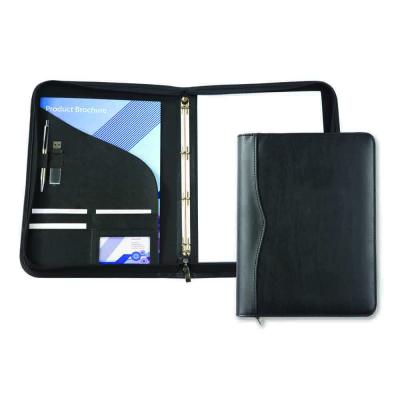 Image of Black Houghton A4 Zipped Ring Binder