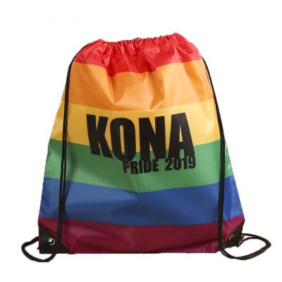 Image of Rainbow Drawstring Bag