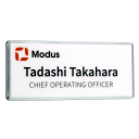 Image of Metal Framed Digitally Printed Name Badge