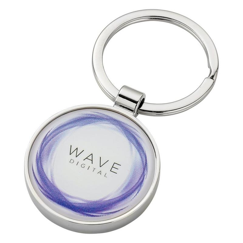 Image of Round Alloy Injection Keyring