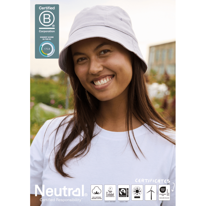 Image of Neutral Fairtrade Organic Bucket Hat